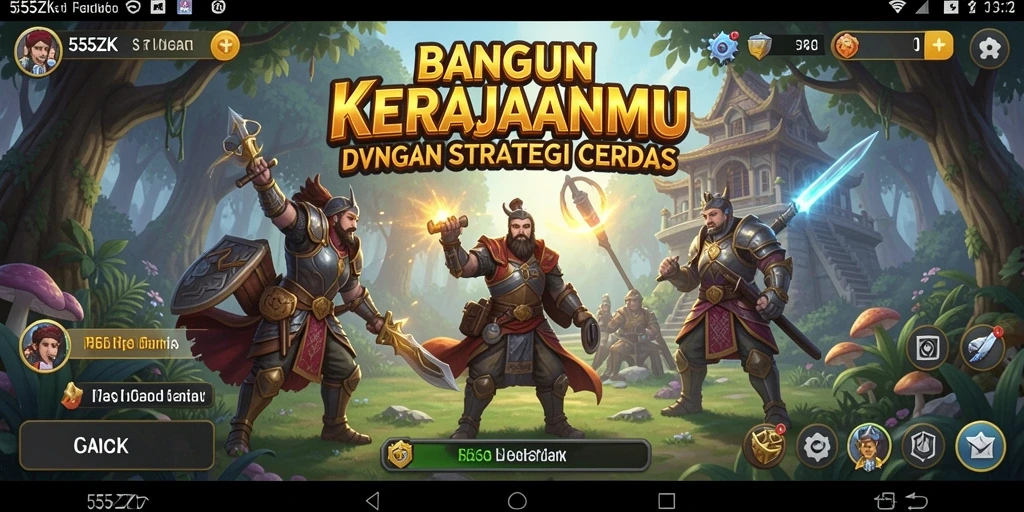 Tampilan gameplay <strong>555ZK</strong> yang penuh strategi dan aksi.