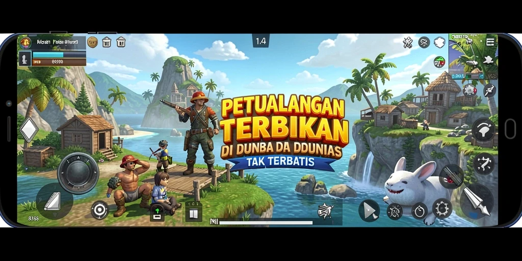 Screenshot gameplay menunjukkan ekspansi dunia terbuka yang menakjubkan.
