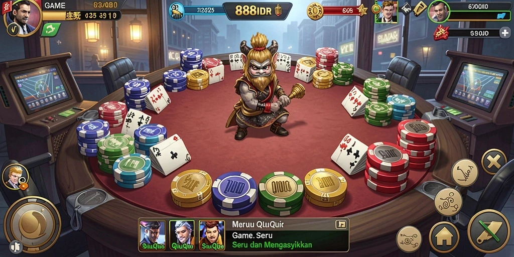 Screenshot gameplay QiuQiu di 888IDR yang menarik.