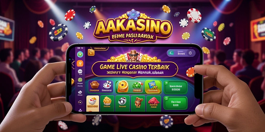 Tampilan gameplay Live Casino yang mengesankan di AAKASINO.