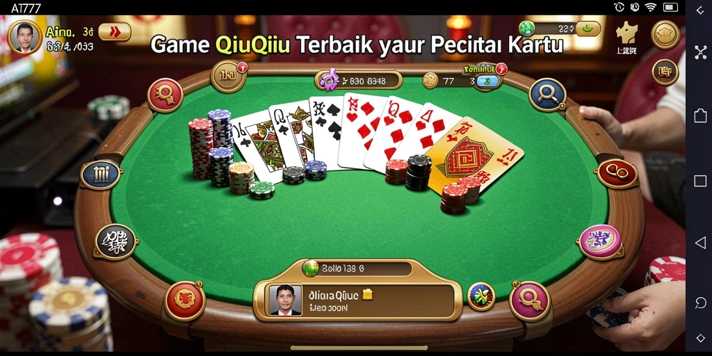 Screenshot menunjukkan gameplay seru dari AT777 QiuQiu.