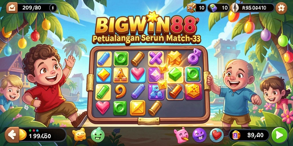 Tampilan menawan dari gameplay BIGWIN88 yang penuh warna.