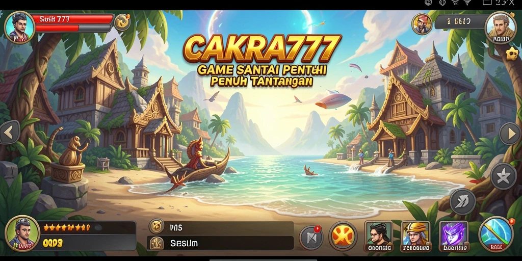 Tampilan gameplay seru CAKRA777 yang penuh warna.