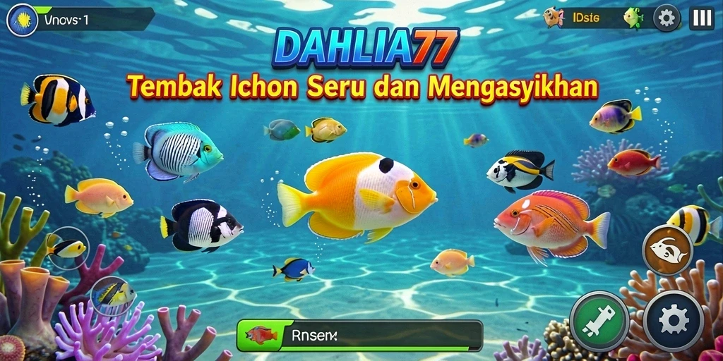 Tampilan gameplay Tembak Ikan yang seru dan mendebarkan.