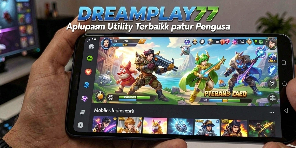 Tampilan aplikasi DREAMPLAY77 dengan antarmuka yang user-friendly.
