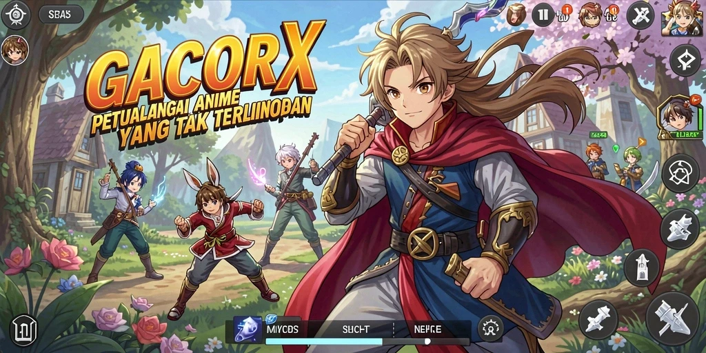 GACORX menampilkan aksi seru dengan karakter Anime yang dinamis.