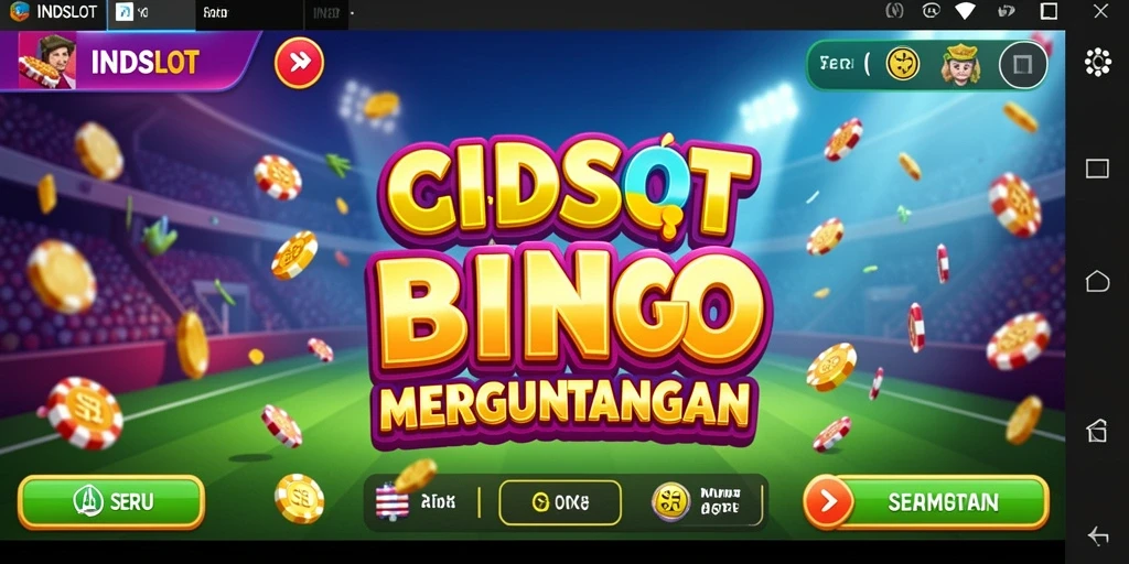 Tampilan seru dari gameplay Bingo di INDSLOT.
