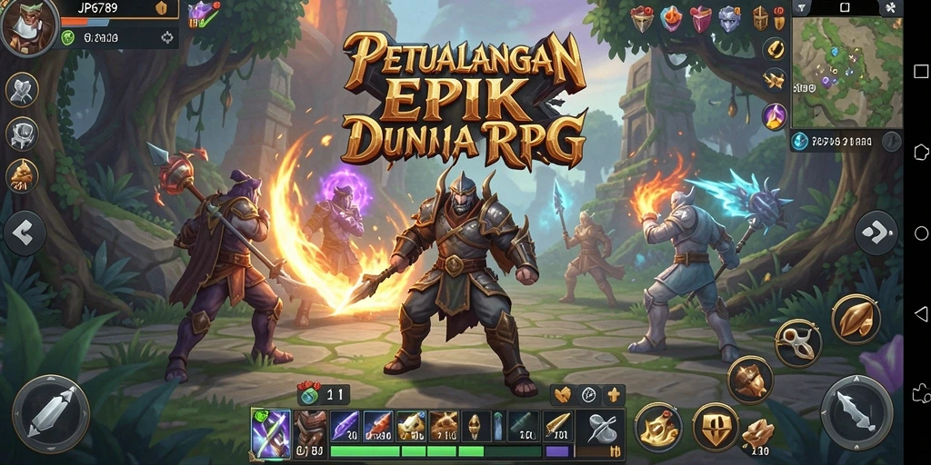 Tampilan gameplay RPG yang menakjubkan dalam JP6789.