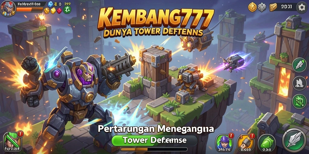 Screenshot menarik dari gameplay KEMBANG777 di dunia Tower Defense.