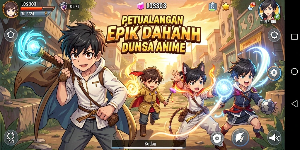 Tampilan gameplay seru dalam game Anime LOS303.