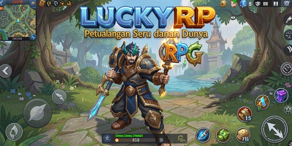 Tampilan gameplay RPG yang seru dan mendalam di LUCKYRP.