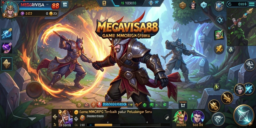 Tangkapan layar gameplay MEGAVISA88 menampilkan aksi seru dalam pertarungan.