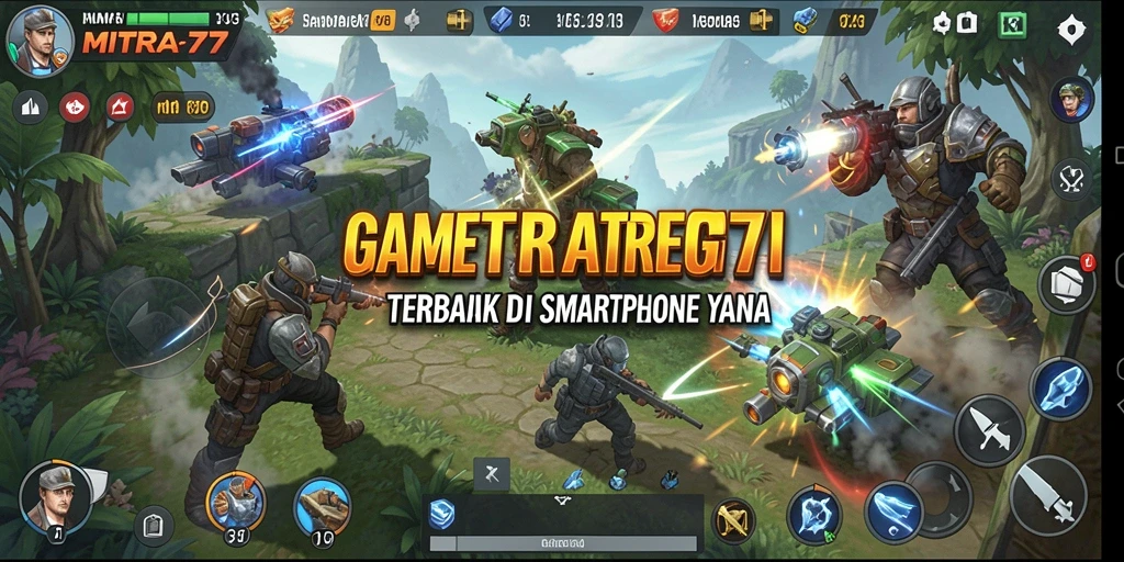Tampilan gameplay menawan dari MITRA77 dengan elemen strategi.
