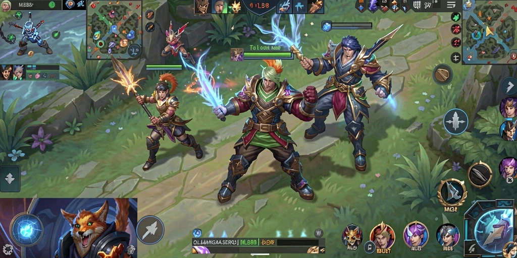 Tampilan menarik dari gameplay MLBB8 dalam pertandingan olahraga.