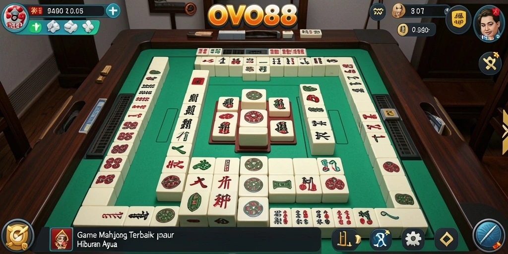 Tampilan screenshot OVO88 yang menunjukkan aksi seru Mahjong.