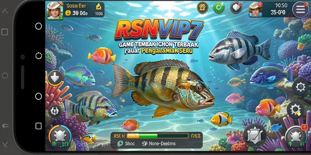 Screenshot RSNVIP7 menampilkan momen menangkap ikan yang seru.