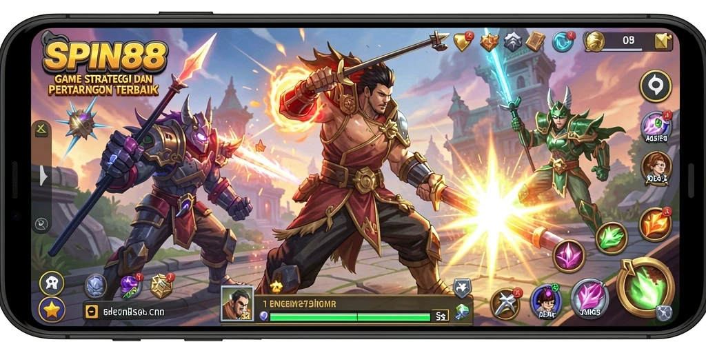 Tampilan menarik dari gameplay SLG di SPIN88.