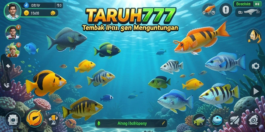 Screenshot gameplay TARUH777 menampilkan aksi menangkap ikan yang menegangkan.