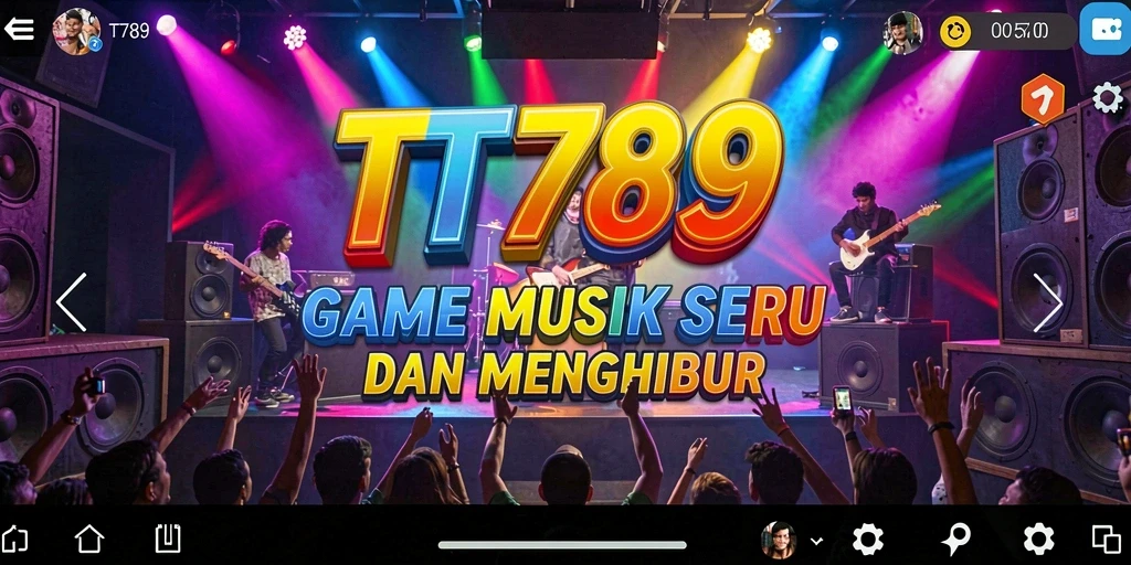 Screenshot gameplay TT789 menampilkan antarmuka permainan musik yang menarik.
