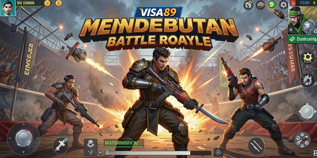 Screenshot gameplay yang mendebarkan dari <strong>VISA89</strong> dalam pertempuran Battle Royale.