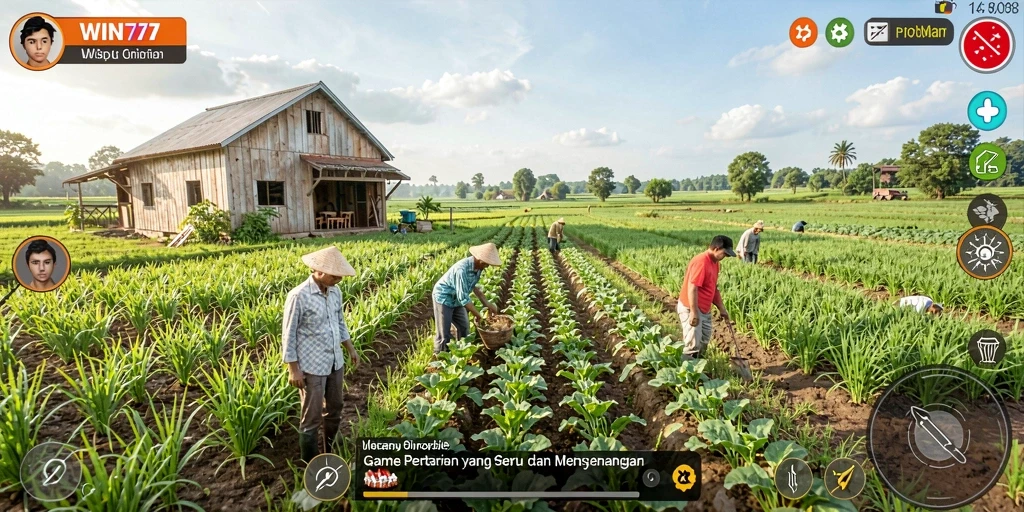 Tampilan gameplay WIN777 yang menakjubkan dalam bertani.