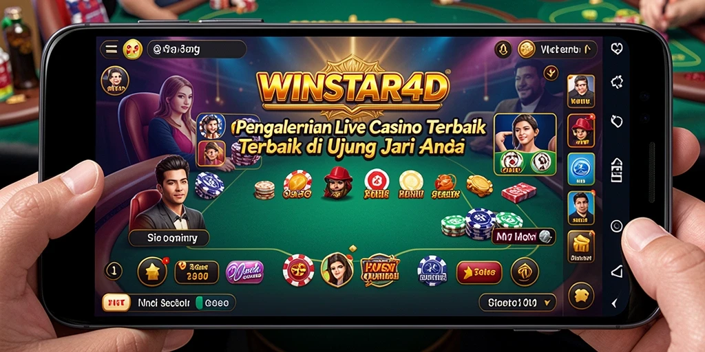 Tampilan gameplay Live Casino di WINSTAR4D yang menarik dan interaktif.