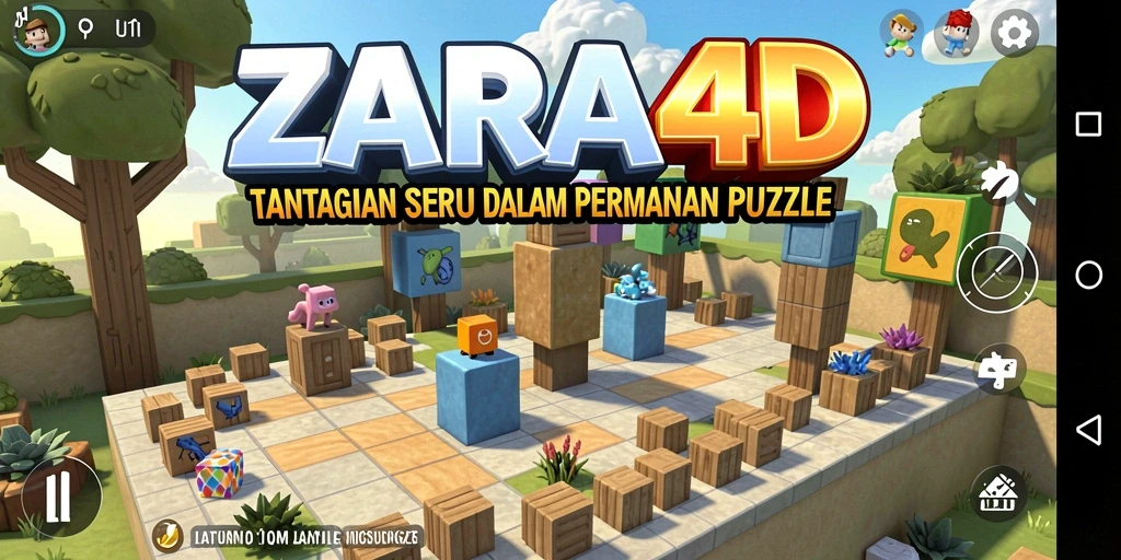 Gameplay seru dengan berbagai tantangan Puzzle di ZARA4D.